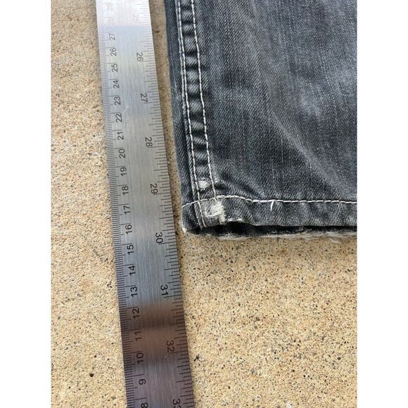 Vintage Old Skool Baggy Hip Hop Skater Denim Jeans Size 38 A3 - Picture 6 of 7